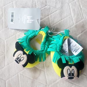 Disney Mickey Mouse slippers 0-6 months